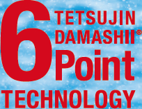 TETSUJIN DAMASHII® 6 Point Technology